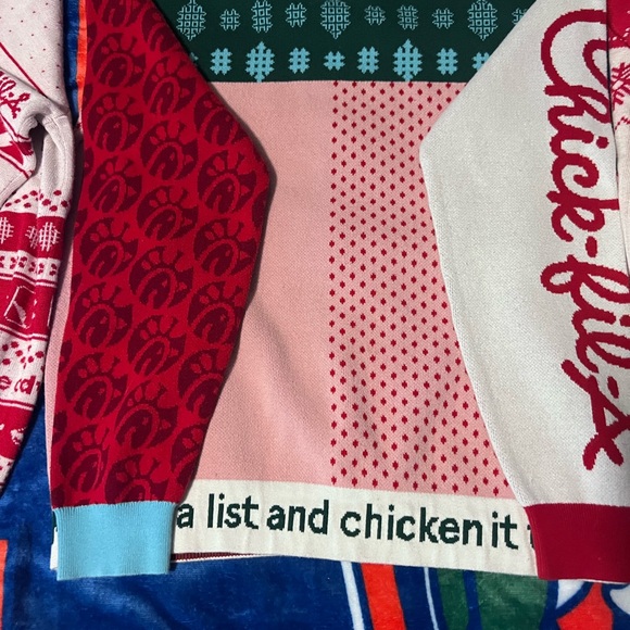 3 Chick-fil-A Christmas sweaters, 2 discontinued. - Picture 4 of 4